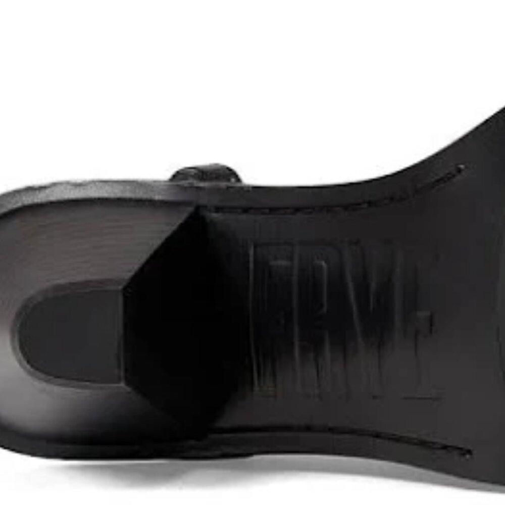 NEW FRYE Leather Estelle Ankle Tie Sandals black for women 567mn - Picture 9 of 10